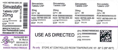 Simvastatin 60760 005 30 5.13